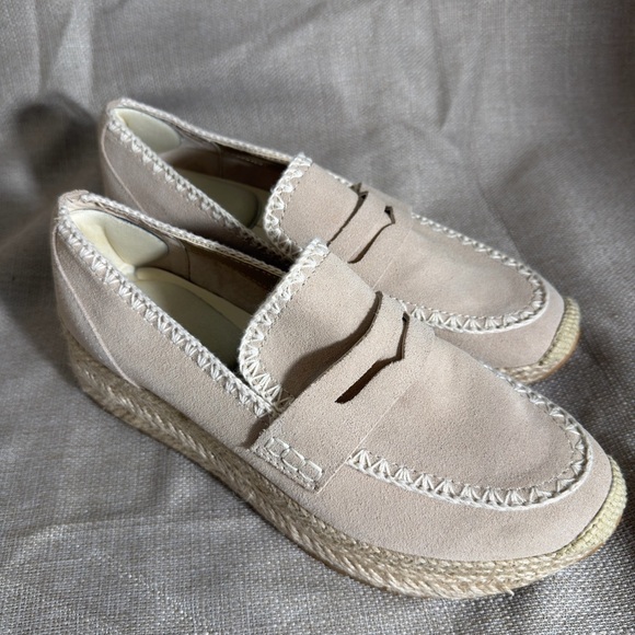 Dolce Vita Shoes - Dolce Vita Janine Platform Sneaker Loafer Women's Bone Nude Suede